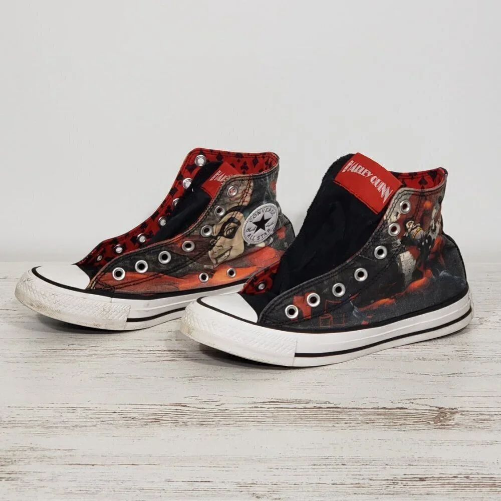 Converse All Star  Harley Quinn  High Top Sneakers  Women's 6   Men's 4